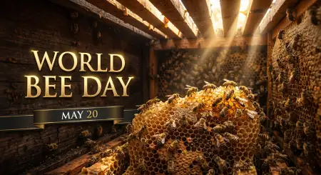 World Bee Day 2026 4k Wallpaper - Free World Bee Day 2026 Download