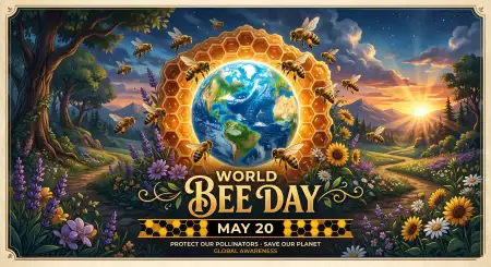 World Bee Day 2026 Bee Conservation Poster - Free World Bee Day 2026 Download