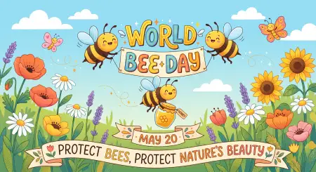 World Bee Day 2026 Bee Protection Awareness - Free World Bee Day 2026 Download