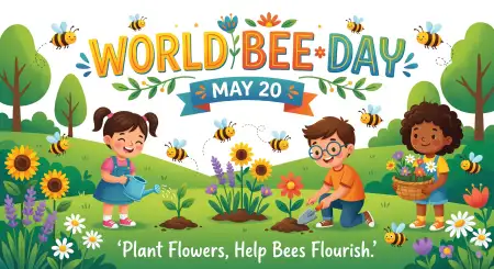 World Bee Day 2026 Children Activity Ideas - Free World Bee Day 2026 Download