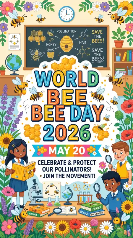 World Bee Day 2026 Educational Activities For Students - Free World Bee Day 2026 Download