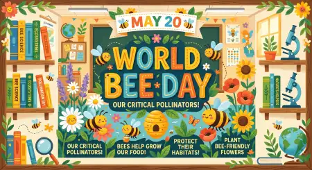 World Bee Day 2026 Educational Poster - Free World Bee Day 2026 Download