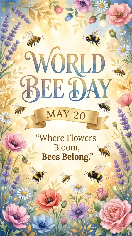 World Bee Day 2026 Flyer - Free World Bee Day 2026 Download