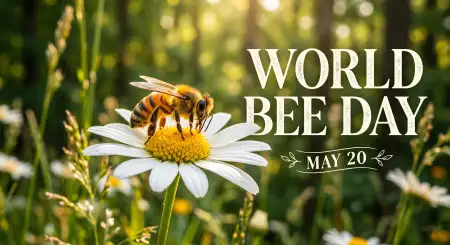 World Bee Day 2026 Quote Wallpaper - Free World Bee Day 2026 Download
