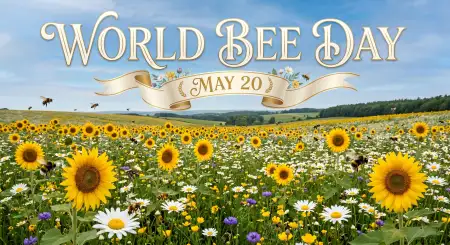 World Bee Day 2026 Spring Season Background - Free World Bee Day 2026 Download