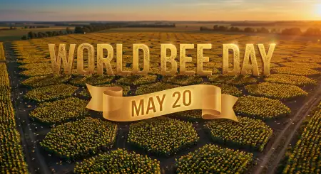 World Bee Day 2026 Sustainable Farming - Free World Bee Day 2026 Download