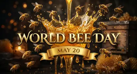 World Bee Day 2026 Wallpaper - Free World Bee Day 2026 Download