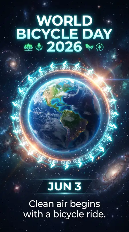 World Bicycle Day 2026 Artwork - Free World Bicycle Day 2026 Download