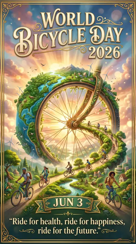 World Bicycle Day 2026 Coloring Pages - Free World Bicycle Day 2026 Download