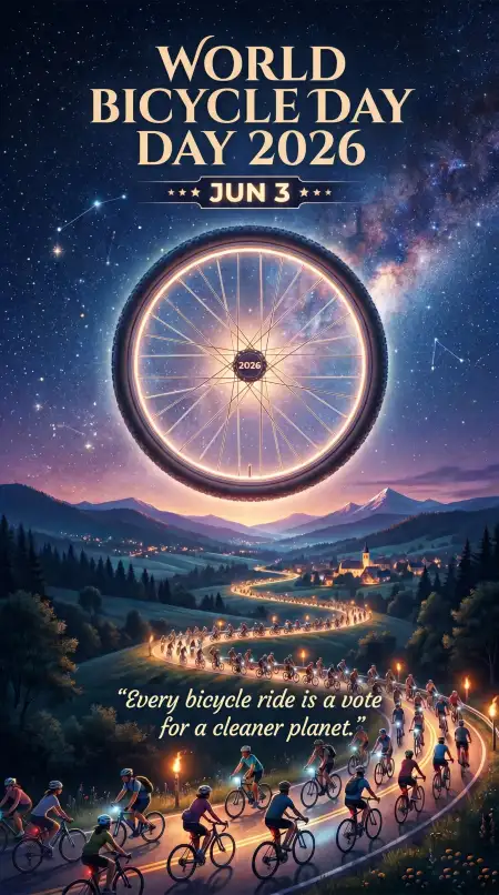 World Bicycle Day 2026 Educational Poster - Free World Bicycle Day 2026 Download