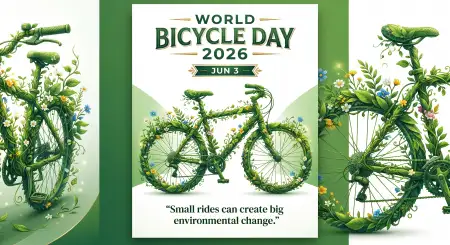 World Bicycle Day 2026 Environment Poster - Free World Bicycle Day 2026 Download
