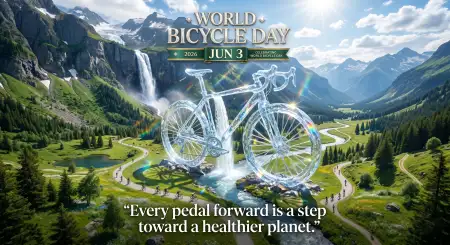 World Bicycle Day 2026 Free Printable Poster - Free World Bicycle Day 2026 Download