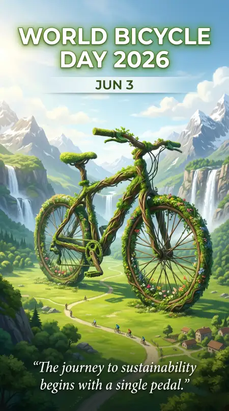 World Bicycle Day 2026 Instagram Captions - Free World Bicycle Day 2026 Download
