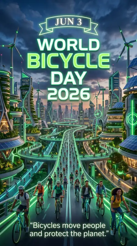 World Bicycle Day 2026 Poster - Free World Bicycle Day 2026 Download