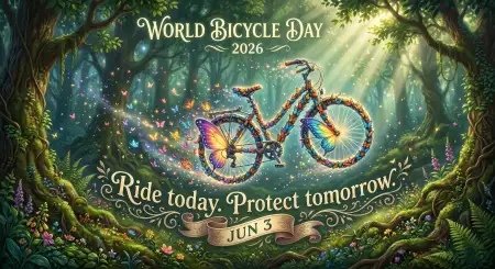 World Bicycle Day 2026 Premium Background - Free World Bicycle Day 2026 Download