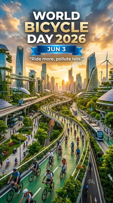 World Bicycle Day 2026 Social Media Post - Free World Bicycle Day 2026 Download