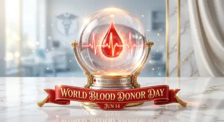 World Blood Donor Day 2026 3d Render Concept - Free World Blood Donor Day 2026 Download