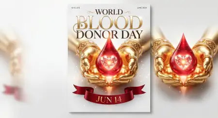 World Blood Donor Day 2026 Campaign Branding Kit - Free World Blood Donor Day 2026 Download