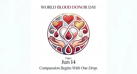 World Blood Donor Day 2026 Charity Campaign Poster - Free World Blood Donor Day 2026 Download