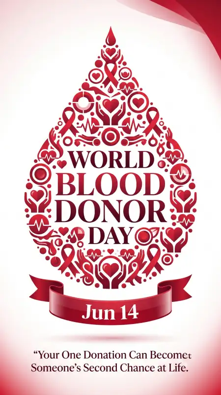 World Blood Donor Day 2026 Clipart - Free World Blood Donor Day 2026 Download