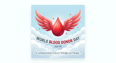 World Blood Donor Day 2026 Editable Canva Template - Free World Blood Donor Day 2026 Download