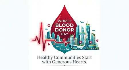 World Blood Donor Day 2026 Healthcare Awareness Graphic - Free World Blood Donor Day 2026 Download