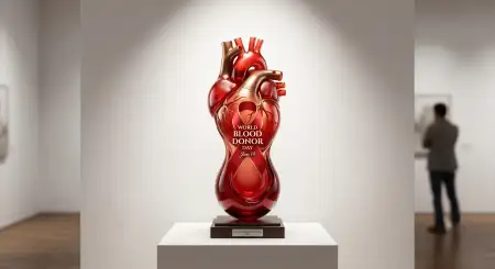 World Blood Donor Day 2026 Heart And Blood Donation Artwork - Free World Blood Donor Day 2026 Download