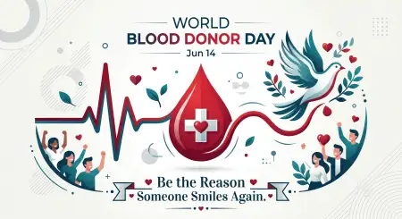 World Blood Donor Day 2026 Hospital Social Media Template - Free World Blood Donor Day 2026 Download
