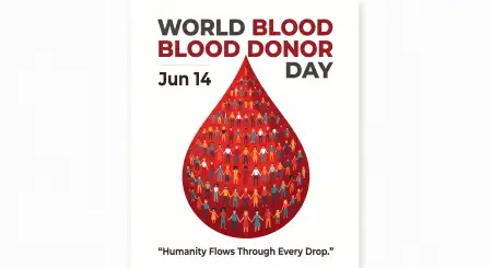 World Blood Donor Day 2026 Humanitarian Campaign Poster - Free World Blood Donor Day 2026 Download