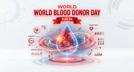 World Blood Donor Day 2026 Medical Infographic Template - Free World Blood Donor Day 2026 Download