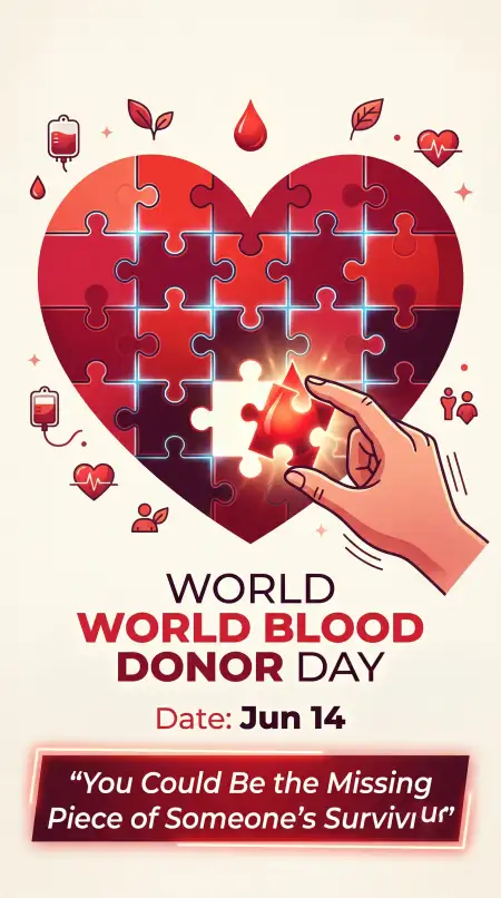 World Blood Donor Day 2026 Modern Vector Art - Free World Blood Donor Day 2026 Download