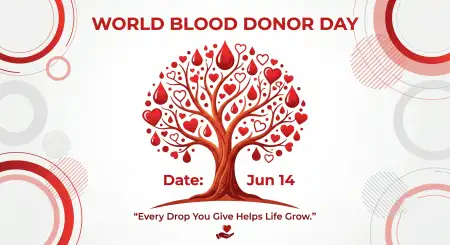 World Blood Donor Day 2026 Save Lives Social Media Image - Free World Blood Donor Day 2026 Download