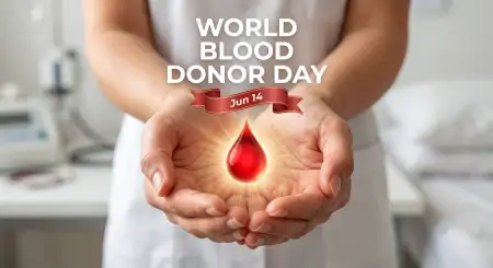 World Blood Donor Day 2026 Volunteer Recruitment Poster - Free World Blood Donor Day 2026 Download