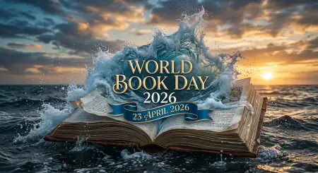 World Book Day 3d Book Illustration Prompt - Free World Book Day 2026 Download