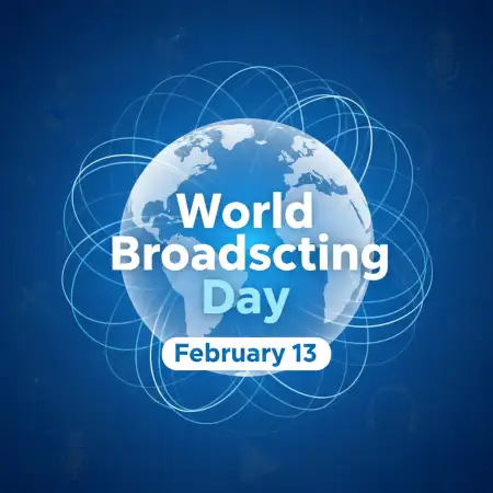 Free World Broadcasting Day Broadcast Technology Concept Background Download