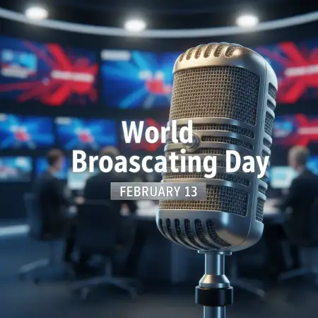 Free World Broadcasting Day Celebration Ideas Background Download