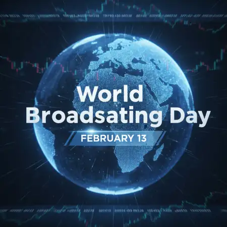 Free World Broadcasting Day Digital Marketing Content Background Download