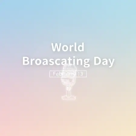 Free World Broadcasting Day Event Invitation Template Background Download