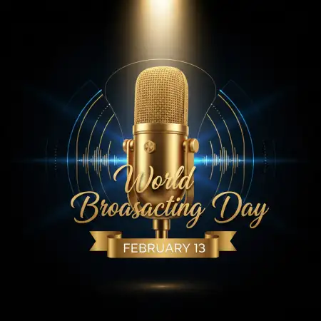Free World Broadcasting Day Hd Radio Mic Background Background Download