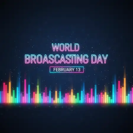 Free World Broadcasting Day High Resolution Background Background Download
