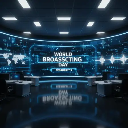 Free World Broadcasting Day Media Communication Wallpaper Background Download
