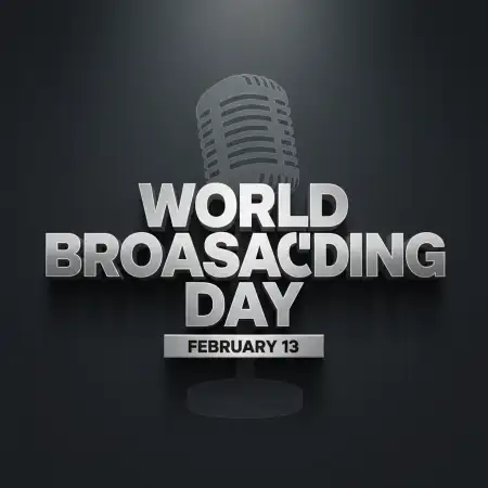Free World Broadcasting Day Professional Banner Background Download
