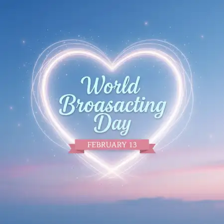 Free World Broadcasting Day Professional Social Banner Background Download