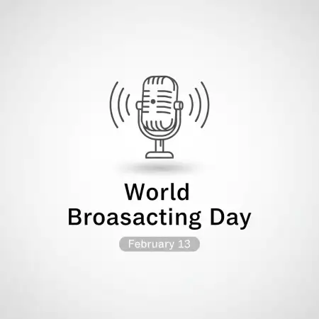 Free World Broadcasting Day Speech In English Background Download