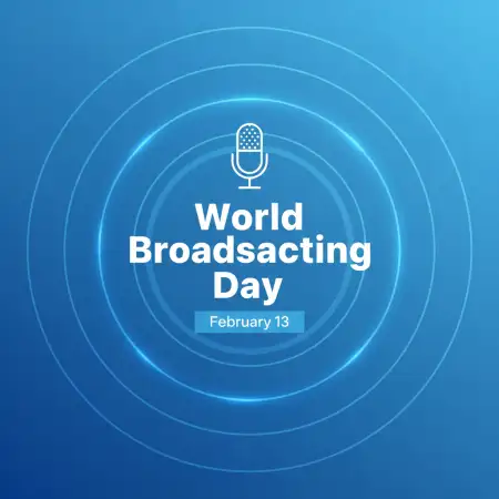 Free World Broadcasting Day Vector Illustration Background Download
