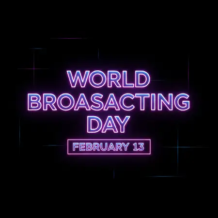 World Broadcasting Day Youtube Thumbnail Background - Free Thumbnail Download