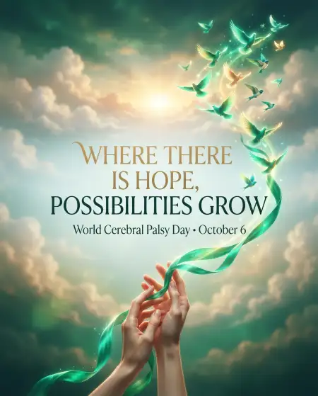 world cerebral palsy day banner background 2026 - World Cerebral Palsy Day