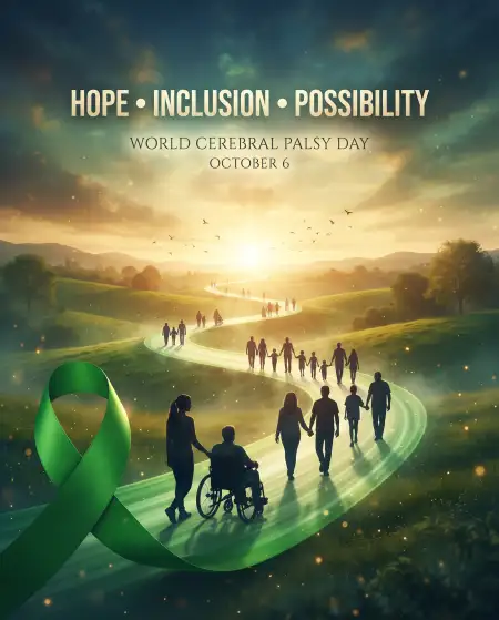 world cerebral palsy day creative background 2026 - World Cerebral Palsy Day