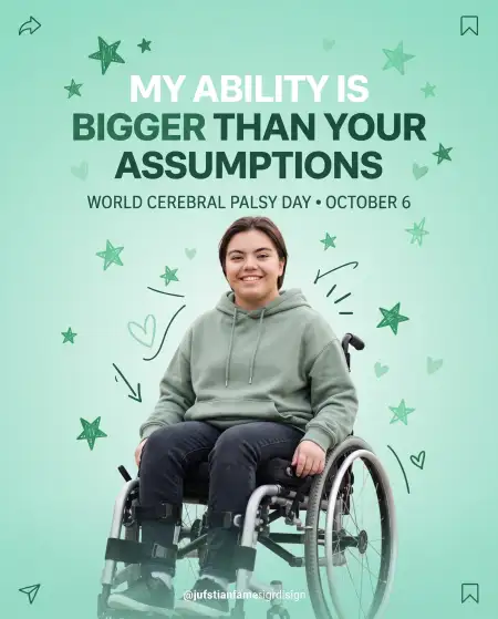 world cerebral palsy day inspirational poster 2026 - World Cerebral Palsy Day