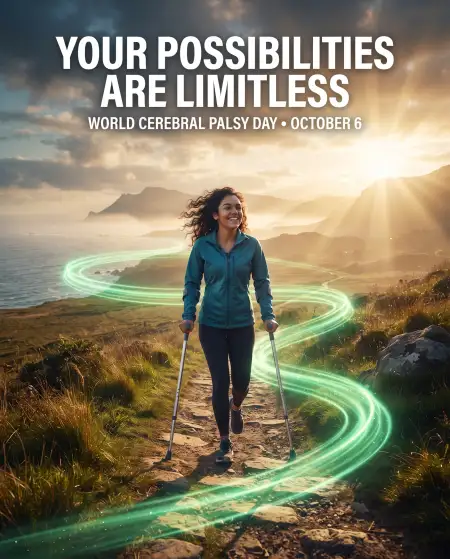 world cerebral palsy day motivational poster 2026 - World Cerebral Palsy Day